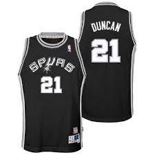 Camiseta nba de Duncan Spurs Negro